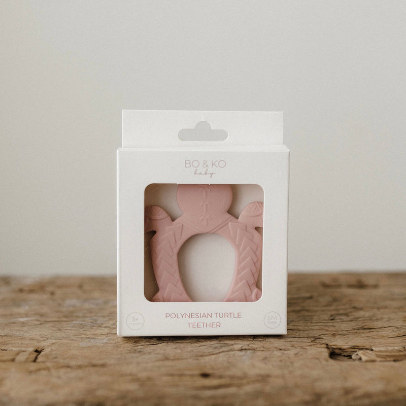 BO&KO Polynesian Turtle Teether Posey