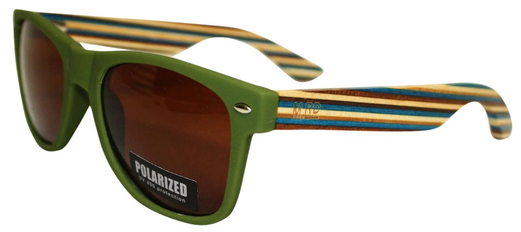 Moana 463 Sunnies Green W/Stripe Arm