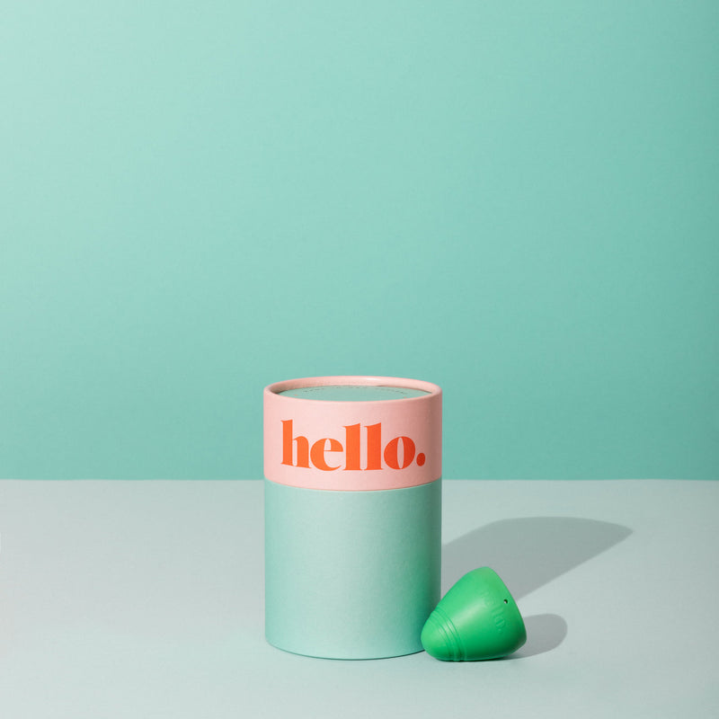 Hello Low Cervix Cup Med Green