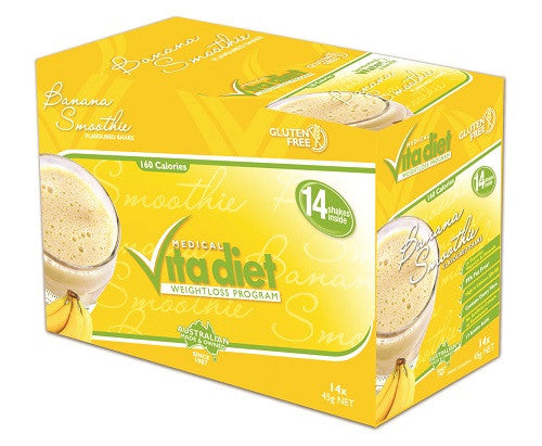 Vita Diet Banana Smoothie Shake Box 14