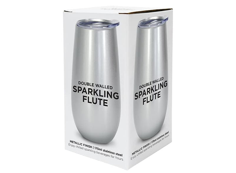 Maytime Metallic Sparkling Flute Silver