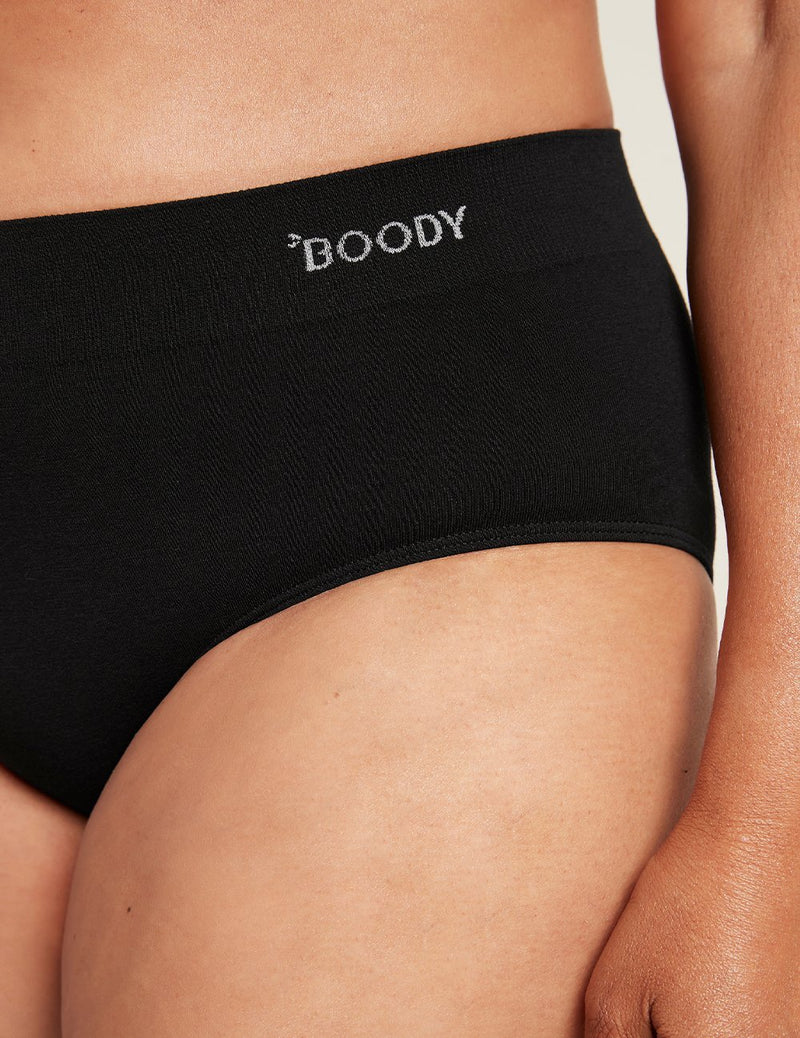 Boody Womens Midi Brief Blk Med