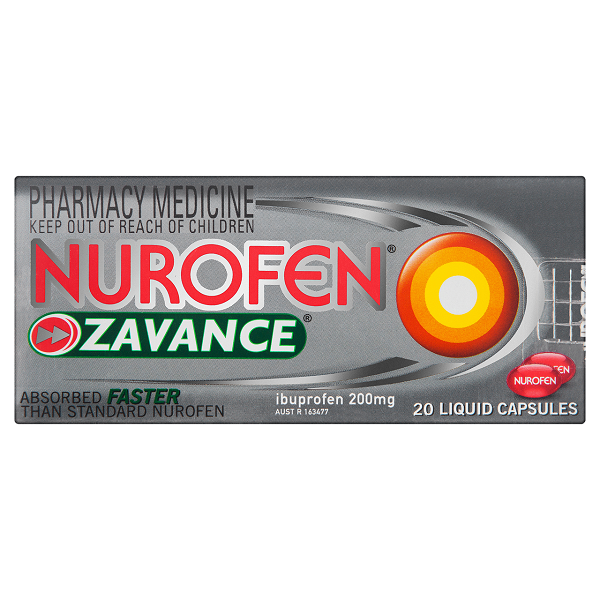 NUROFEN ZAVANCE Liq Caps 20s