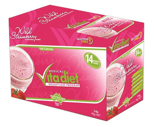 Vita Diet Wild Strawberry Shakes Box 14