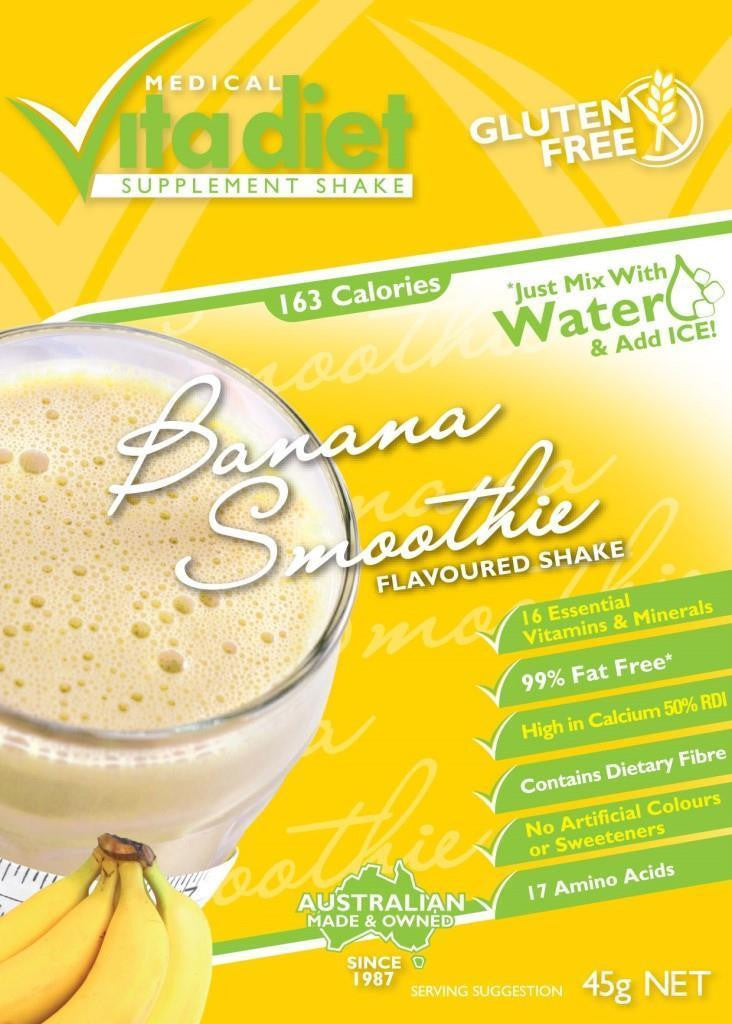 Vita Diet Banana Smoothie Shakes Single