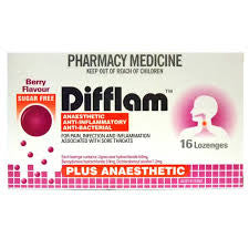 DIFFLAM Loz Plus Anaest Berry 16s