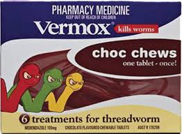 VERMOX Chocolate Chews Tabs 6s