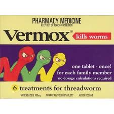 VERMOX Orange Tabs 100mg 4s