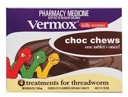 VERMOX Chocolate Chews Tabs 4s