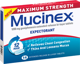 MUCINEX Max. Strength 1200mg 14s