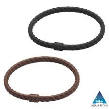 Phiten Bracelet S Leather Touch