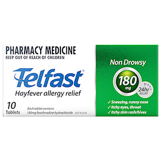 TELFAST Tablets 180mg 10s