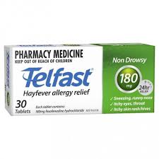 TELFAST Tablets 180mg 30s