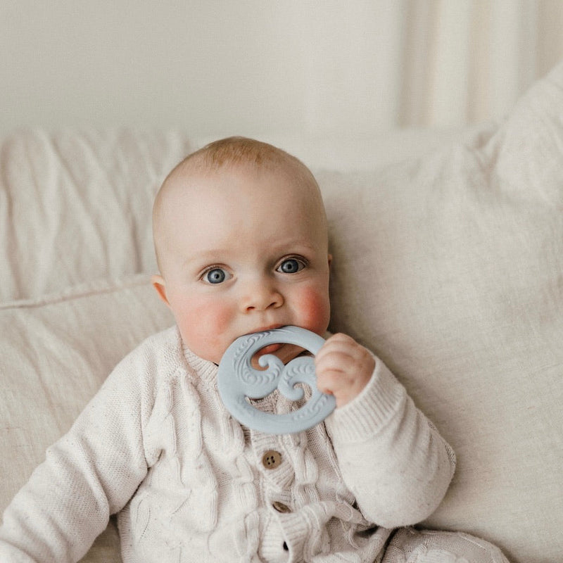 BO&KO Koru Teether Duck Egg Blue