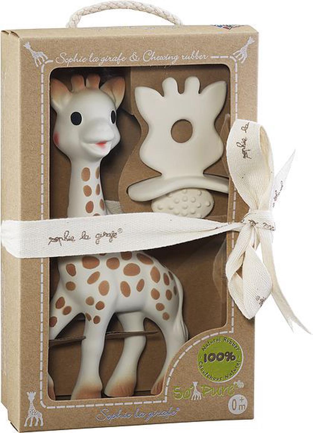 Sophie So Pure Giraffe and Natural Teether Set