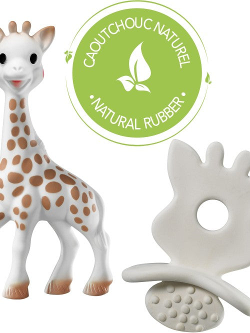 Sophie So Pure Giraffe and Natural Teether Set