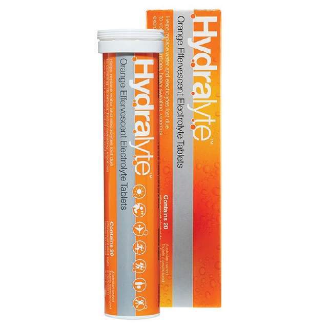 Hydralyte Eff. Orange Tablets 20s