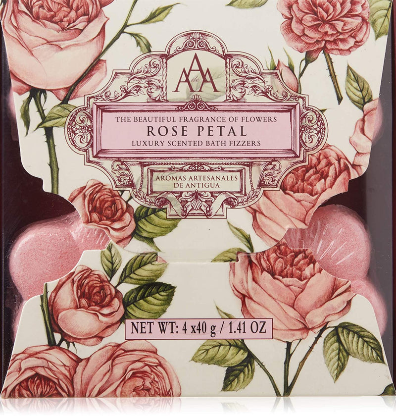 AAA Bath Fizzer Rose Petal 4x40g
