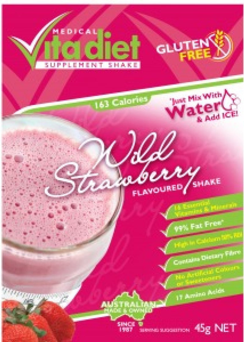 Vita Diet Wild Strawberry Shakes Single