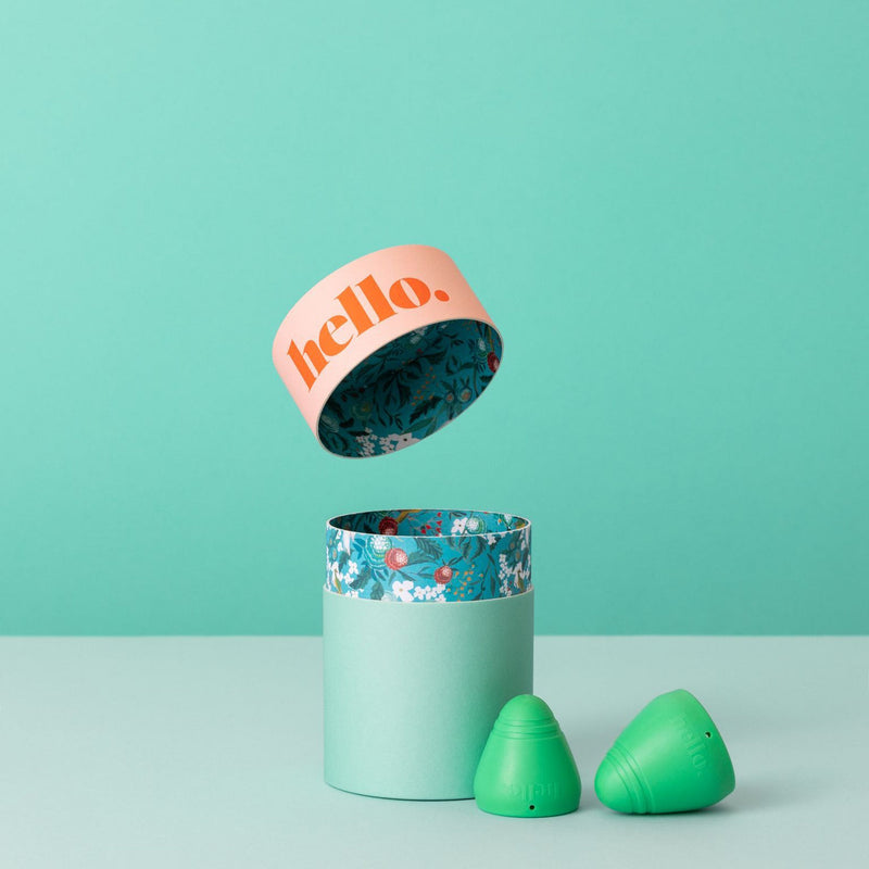 Hello Low Cervix Cup Med Green