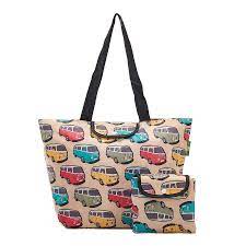 ECO CHIC Large Cool Bag Beige Campers