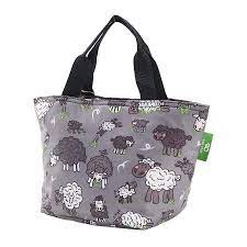 ECO CHIC Lunch Cooler Bag Grey Sheep