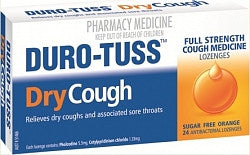 Duro-Tuss Dry Cough Loz Orange 24s