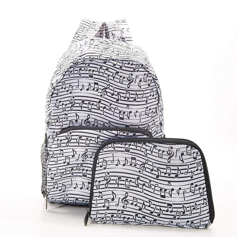 ECO CHIC Mini Backpack White Music