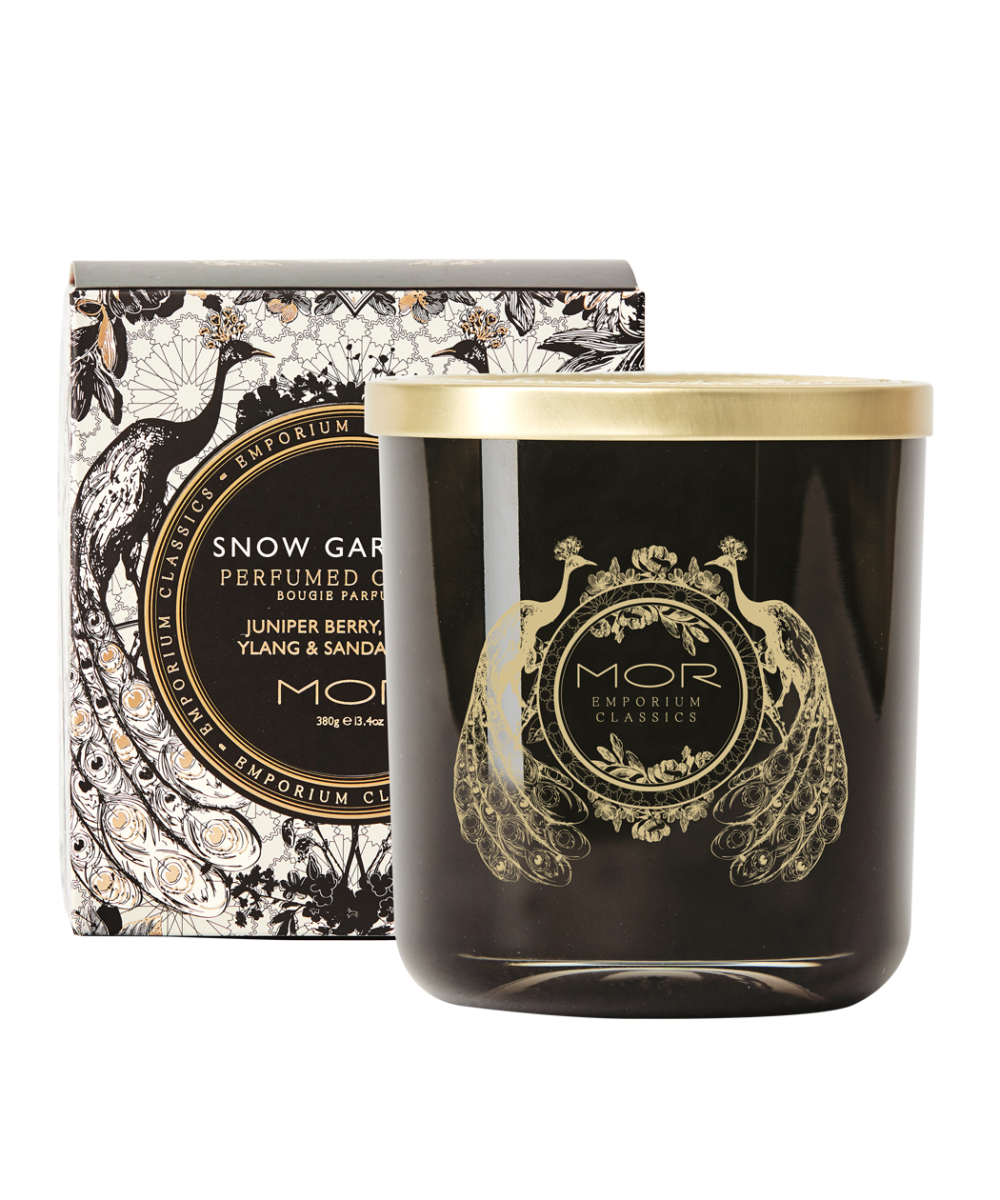 MOR Emporium Collection Fragranced Candle Snow Gardenia 390g