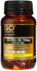 GO Krill Oil 750mg Reflux Free 60cp