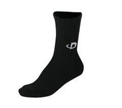 Phiten Sock Semi Long 22-24cm Blk x2