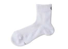 Phiten Sock Semi Long 22-24cm White x2